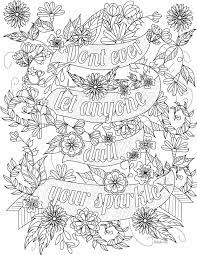 Free printable coloring pages for adults quotes. Coloring Pages Once Upon A Time Quotes Free Inspirational Quote Adult Coloring Book Image From Liltkids Dogtrainingobedienceschool Com