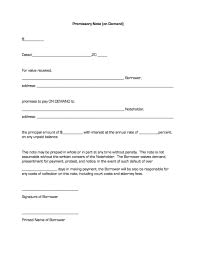 Free Blank Promissory Note Forms Friendsmh Info