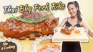 thai bbq pork ribs recipe see krong