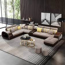 Tufted Sectional Sofa Fabric Sectional