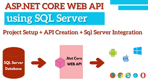 asp net core web api using sql server