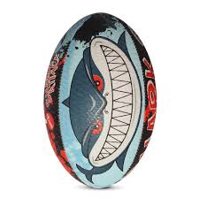 optimum shark cartoon rugby ball