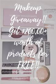 makeup giveaway win over 200 00 worth