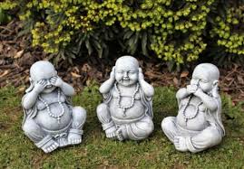 Happy Garden Buddha Ornaments Decor