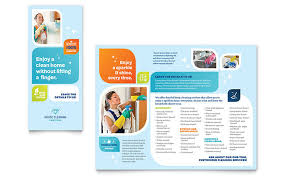 trifold brochure template design