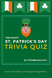 You can use this swimming information to make your own swimming trivia questions. The Mighty St Patrick S Day Trivia Quiz Triviabucket