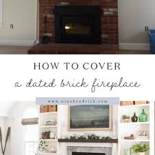 Cover A Brick Fireplace With Wood