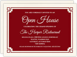 Business Open House Invitations Business Open House Announcements