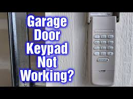 garage door keypad not working how to