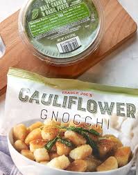 vegan cauliflower gnocchi with pesto