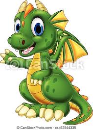 Older children will enjoy the more realistic close ups with details such as dragon face, honorable dragon and the chinese free printable dragon pictures. Vector Illustration Of Cartoon Baby Dragon Presenting Canstock