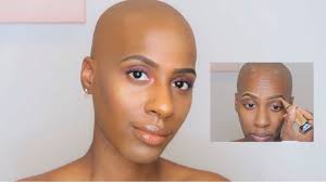 my bald head makeup routine fenty