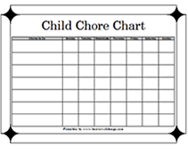 Child Chores Chart Template Sada Margarethaydon Com