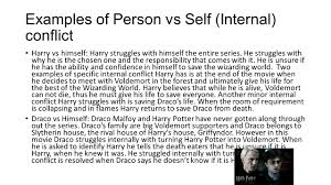 harry potter the deathly hallows conflict examples of person vs examples of person vs self internal conflict harry vs himself harry struggles
