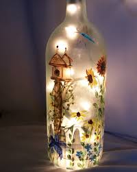 Butterfly Light Up Wine Bottle Decorative Light Up Wine