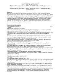 Construction Management Free Resumes Free Resumes