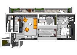 Bachelor Apartment 3d Floor Plan