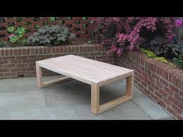 Diy Modern Outdoor Cedar Coffee Table