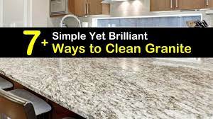 to clean granite