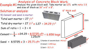 Analysis Of Concrete Block Work Construction Video Tutorial