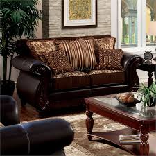 sofa set in dark brown