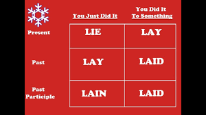 Lay Tense Chart What Is The Difference Between Lay And Lie