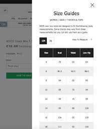 Size Guide Pants Asos Coupons