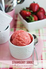 easy strawberry sorbet recipe without