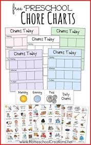 Free Preschool Chore Chart System Addison Preschool