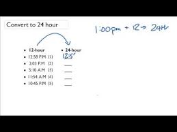 Convert Time From 12 Hour Clock To 24 Hour Clock