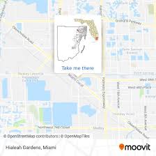 to hialeah gardens by bus or subway