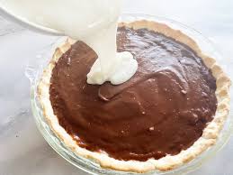 In a small sauce pan, melt chocolate chips for 1 minute or until melted. Chocolate Haupia Pie Ted S Bakery Copycat Favorite Family Recipes