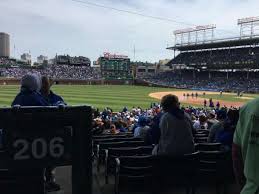 Wrigley Field Section 206 Home Of Chicago Cubs