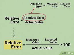 how to calculate relative error 9