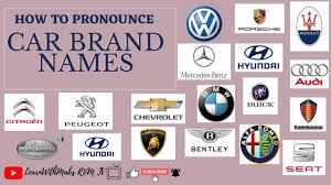 how to ounce car brand names you