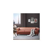 Pu Leather Straight Sofa Chesterfield