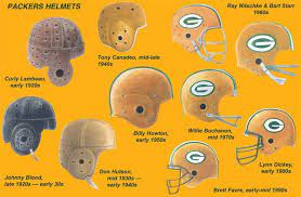 Professionals and amateurs alike wear protective head gear (helmets) to reduce the chance of injury while playing american and canadian football (also known as gridiron football). Helmet History Jpg 600 393 Green Bay Packers Helmet Packers Green Bay