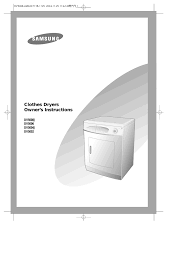 The washing machine door will be locked when it detects water in the . Samsung Dv5008j User Manual Manualzz