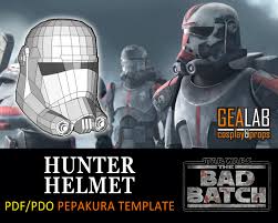 Hunter Helmet Pepakura PDF & PDO Templates for Foam Cosplay - Etsy