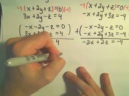 Linear Equations Involving 3 Variables