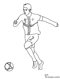 Article de idées de livre à colorier. Coloriage Cristiano Ronaldo Foot A Imprimer Et Colorier