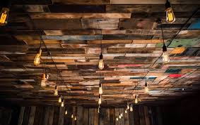 premium photo wooden pallet ceiling