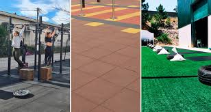 sports flooring for outdoor fitness