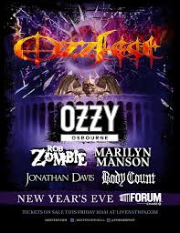 Celebrate New Years Eve With Ozzfest Los Angeles