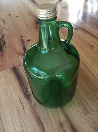 vintage green glass 3 liters as92 1 jug