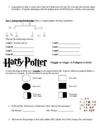 Analyzing pedigrees worksheet answer key. Harry Potter Pedigree Lab By Here To Help Science Teachers Tpt