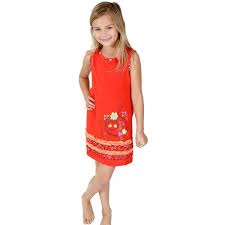 Jelly The Pug Girls Owl Applique Orange Frock Ch443