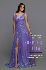trends 2023 lilac purple prom dresses