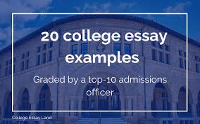 20 college essay exles graded by