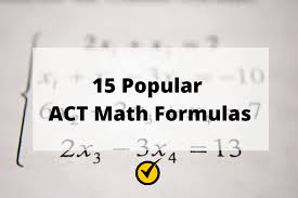15 Popular Act Math Formulas Mometrix